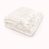 Darrahopens Home & Garden > Bedding Rans Oslo Knitted Weave Throw 127x152cm - Snow White