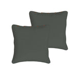 Darrahopens Home & Garden > Bedding Rans Pair of London Cotton European Pillowcases with Buttons Charcoal