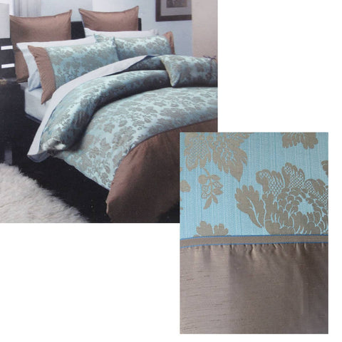Darrahopens Home & Garden > Bedding Regal Blue Polyester Cotton Jacquard Quilt Cover Set Double