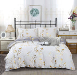 Darrahopens Home & Garden > Bedding Reversible Design Grey King Size Bed Quilt/Doona/Duvet Cover Set