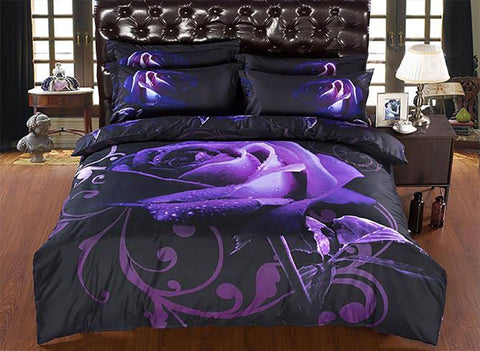 Darrahopens Home & Garden > Bedding Rose Double Size Quilt Doona Duvet Cover Set