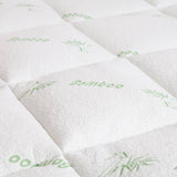 darrahopens Home & Garden > Bedding Royal Comfort 1000GSM Luxury Bamboo Covered Mattress Topper Ball Fibre Gusset - Single - White