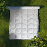 darrahopens Home & Garden > Bedding Royal Comfort 1000GSM Luxury Bamboo Covered Mattress Topper Ball Fibre Gusset - Single - White