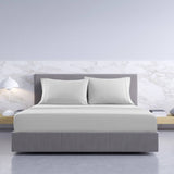 darrahopens Home & Garden > Bedding Royal Comfort 1000TC Hotel Grade Bamboo Cotton Sheets Pillowcases Set Ultrasoft - King - Cool Grey