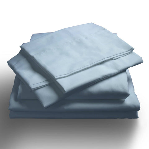 darrahopens Home & Garden > Bedding Royal Comfort 1000TC Hotel Grade Bamboo Cotton Sheets Pillowcases Set Ultrasoft - Queen - Blue Fog