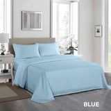 darrahopens Home & Garden > Bedding Royal Comfort 1200 Thread Count Sheet Set 4 Piece Ultra Soft Satin Weave Finish - King - Sky Blue