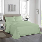 darrahopens Home & Garden > Bedding Royal Comfort 1200 Thread Count Sheet Set 4 Piece Ultra Soft Satin Weave Finish - Queen - Sage Green