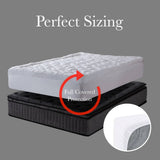 darrahopens Home & Garden > Bedding Royal Comfort 1200GSM Deluxe 7-Zone Mattress Topper Luxury Gusset Breathable - Double - White
