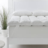 darrahopens Home & Garden > Bedding Royal Comfort 1800GSM Duck Feather Down Topper And 1000GSM 2 Duck Pillows Set - Double - White
