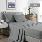 darrahopens Home & Garden > Bedding Royal Comfort 2000 Thread Count Bamboo Cooling Sheet Set Ultra Soft Bedding - Double - Mid Grey