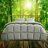 Darrahopens Home & Garden > Bedding Royal Comfort 350GSM Charcoal Bamboo Quilt Luxury Bedding Duvet All Seasons - Double - Charcoal