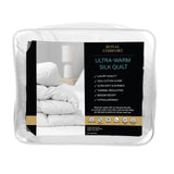 darrahopens Home & Garden > Bedding Royal Comfort 800GSM Silk Blend Quilt Duvet Ultra Warm Winter Weight  - King - White