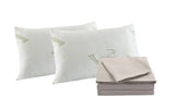 darrahopens Home & Garden > Bedding Royal Comfort Bamboo Blend Sheet Set 1000TC and Bamboo Pillows 2 Pack Ultra Soft - King - Warm Grey