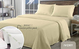 darrahopens Home & Garden > Bedding Royal Comfort Bamboo Blend Sheet Set 1000TC and Bamboo Pillows 2 Pack Ultra Soft - Queen - Ivory