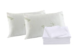 darrahopens Home & Garden > Bedding Royal Comfort Bamboo Blend Sheet Set 1000TC and Bamboo Pillows 2 Pack Ultra Soft - Queen - White