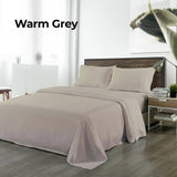 darrahopens Home & Garden > Bedding Royal Comfort Bamboo Blended Sheet & Pillowcases Set 1000TC Ultra Soft Bedding - Double - Warm Grey