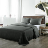 darrahopens Home & Garden > Bedding Royal Comfort Bamboo Blended Sheet & Pillowcases Set 1000TC Ultra Soft Bedding - King - Charcoal