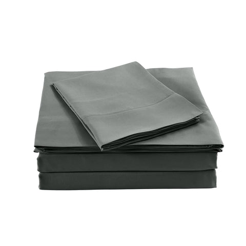 darrahopens Home & Garden > Bedding Royal Comfort Bamboo Blended Sheet & Pillowcases Set 1000TC Ultra Soft Bedding - King - Charcoal