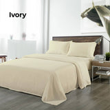 darrahopens Home & Garden > Bedding Royal Comfort Bamboo Blended Sheet & Pillowcases Set 1000TC Ultra Soft Bedding - King - Ivory