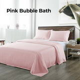 darrahopens Home & Garden > Bedding Royal Comfort Bamboo Blended Sheet & Pillowcases Set 1000TC Ultra Soft Bedding - Queen - Bubble Bath