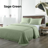 darrahopens Home & Garden > Bedding Royal Comfort Bamboo Blended Sheet & Pillowcases Set 1000TC Ultra Soft Bedding - Queen - Sage Green