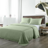 darrahopens Home & Garden > Bedding Royal Comfort Bamboo Blended Sheet & Pillowcases Set 1000TC Ultra Soft Bedding - Queen - Sage Green