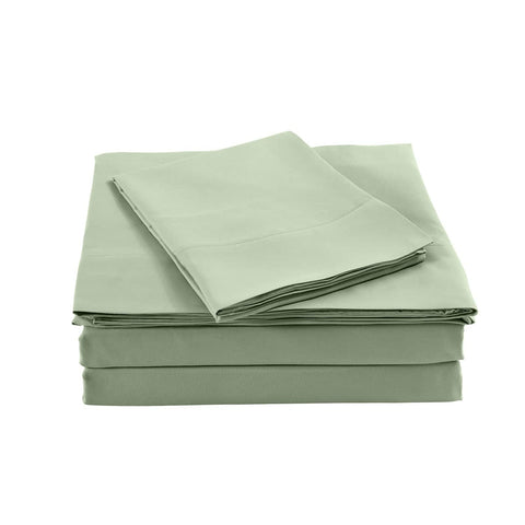 darrahopens Home & Garden > Bedding Royal Comfort Bamboo Blended Sheet & Pillowcases Set 1000TC Ultra Soft Bedding - Queen - Sage Green
