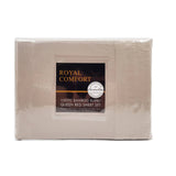 darrahopens Home & Garden > Bedding Royal Comfort Bamboo Blended Sheet & Pillowcases Set 1000TC Ultra Soft Bedding - Queen - Warm Grey