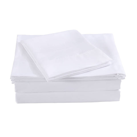 darrahopens Home & Garden > Bedding Royal Comfort Bamboo Blended Sheet & Pillowcases Set 1000TC Ultra Soft Bedding - Queen - White