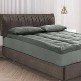 Darrahopens Home & Garden > Bedding Royal Comfort Charcoal Bamboo Blend Topper 800GSM 45cm Skirt Luxury Bedding - Single - Charcoal