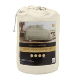 darrahopens Home & Garden > Bedding Royal Comfort Coverlet Set Bedspread Soft Touch Easy Care Breathable 3 Piece Set - Queen - Beige