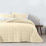 darrahopens Home & Garden > Bedding Royal Comfort Coverlet Set Bedspread Soft Touch Easy Care Breathable 3 Piece Set - Queen - Beige