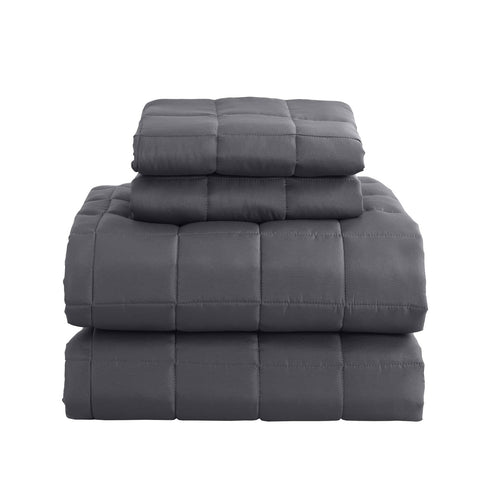 darrahopens Home & Garden > Bedding Royal Comfort Coverlet Set Bedspread Soft Touch Easy Care Breathable 3 Piece Set - Queen - Charcoal