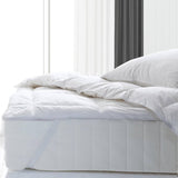 darrahopens Home & Garden > Bedding Royal Comfort Fitted Foam Cover Underlay Goose Mattress Topper 1000GSM - Double - White