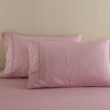 darrahopens Home & Garden > Bedding Royal Comfort Flax Linen Blend Sheet Set Bedding Luxury Breathable Ultra Soft - King - Mauve