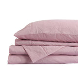darrahopens Home & Garden > Bedding Royal Comfort Flax Linen Blend Sheet Set Bedding Luxury Breathable Ultra Soft - King - Mauve
