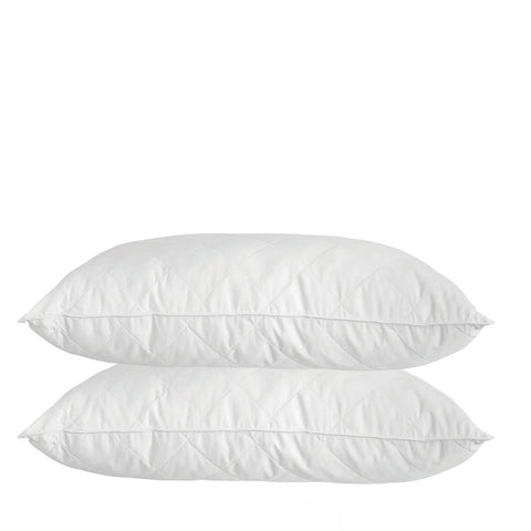 darrahopens Home & Garden > Bedding Royal Comfort Luxury Bamboo Blend Quilted Pillow Twin Pack Extra Fill Support