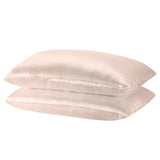 darrahopens Home & Garden > Bedding Royal Comfort Mulberry Soft Silk Hypoallergenic Pillowcase Twin Pack 51 x 76cm - Champagne Pink