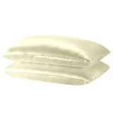 darrahopens Home & Garden > Bedding Royal Comfort Mulberry Soft Silk Hypoallergenic Pillowcase Twin Pack 51 x 76cm - Ivory
