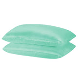darrahopens Home & Garden > Bedding Royal Comfort Mulberry Soft Silk Hypoallergenic Pillowcase Twin Pack 51 x 76cm - Mint