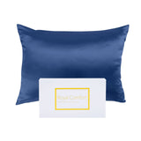 darrahopens Home & Garden > Bedding Royal Comfort Mulberry Soft Silk Hypoallergenic Pillowcase Twin Pack 51 x 76cm - Navy