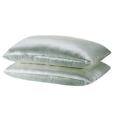 darrahopens Home & Garden > Bedding Royal Comfort Mulberry Soft Silk Hypoallergenic Pillowcase Twin Pack 51 x 76cm - Sage