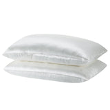 darrahopens Home & Garden > Bedding Royal Comfort Mulberry Soft Silk Hypoallergenic Pillowcase Twin Pack 51 x 76cm - Silver