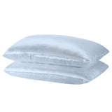 darrahopens Home & Garden > Bedding Royal Comfort Mulberry Soft Silk Hypoallergenic Pillowcase Twin Pack 51 x 76cm - Soft Blue