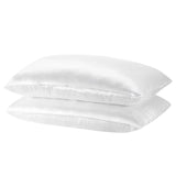 darrahopens Home & Garden > Bedding Royal Comfort Mulberry Soft Silk Hypoallergenic Pillowcase Twin Pack 51 x 76cm - White