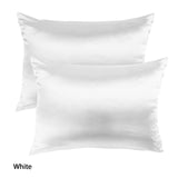 darrahopens Home & Garden > Bedding Royal Comfort Mulberry Soft Silk Hypoallergenic Pillowcase Twin Pack 51 x 76cm - White