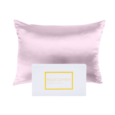 darrahopens Home & Garden > Bedding Royal Comfort Pure Silk Pillow Case 100% Mulberry Silk Hypoallergenic Pillowcase - Lilac