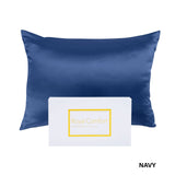 darrahopens Home & Garden > Bedding Royal Comfort Pure Silk Pillow Case 100% Mulberry Silk Hypoallergenic Pillowcase - Navy
