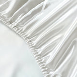 darrahopens Home & Garden > Bedding Royal Comfort Satin Sheet Set 3 Piece Fitted Sheet Pillowcase Soft  - King - Silver