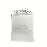 darrahopens Home & Garden > Bedding Royal Comfort Satin Sheet Set 3 Piece Fitted Sheet Pillowcase Soft  - King - Silver
